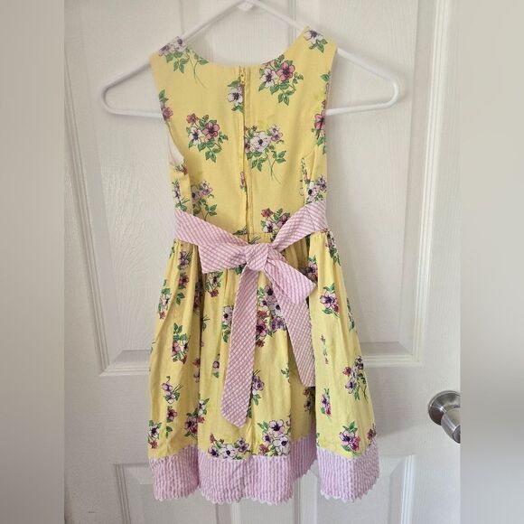 Rare Editions Yellow Pleated Sundress Halter Wedding Guest - Picture 2 of 3